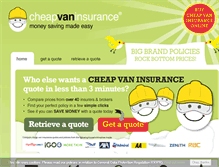 Tablet Screenshot of cheapvaninsurance.co.uk